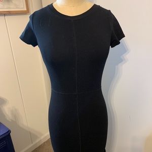 Short Sleeve Black Dress